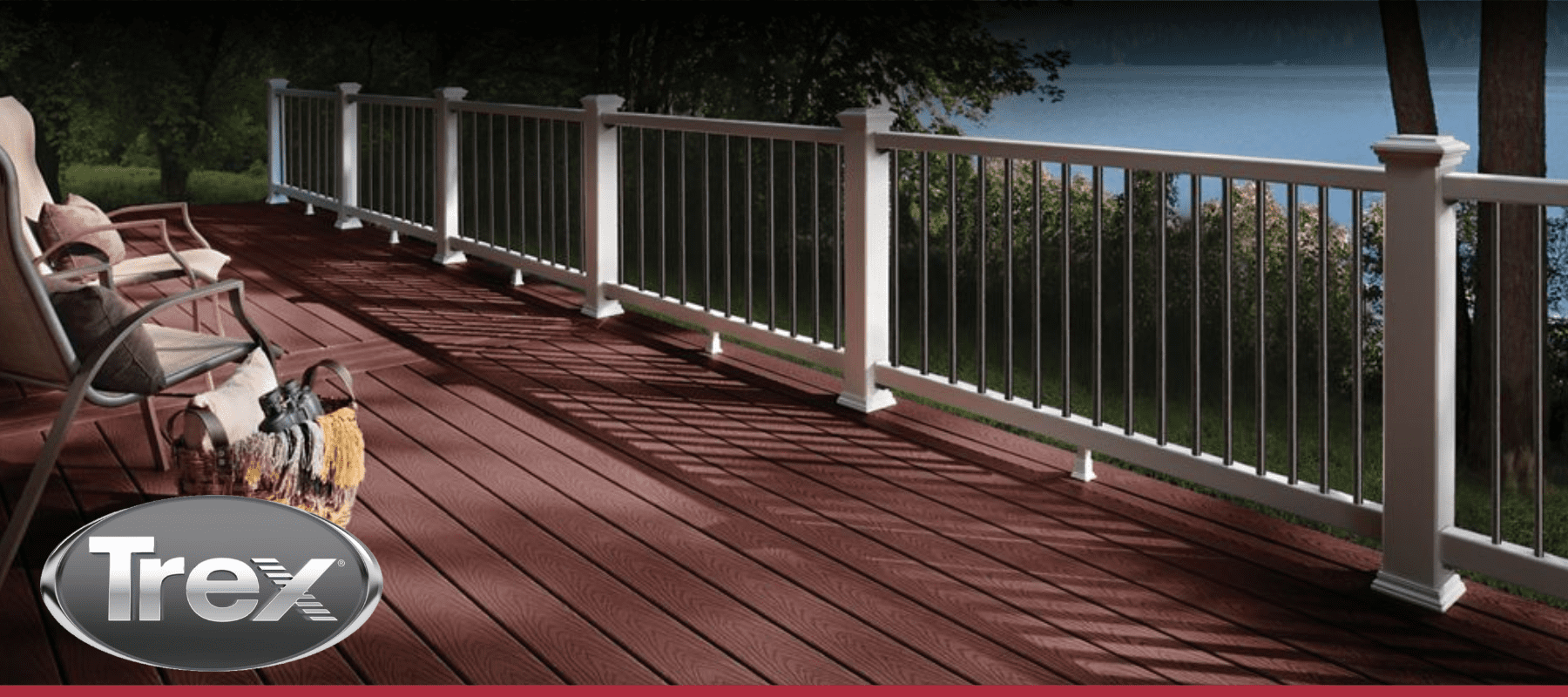 Trex composite decking available at gilford home center